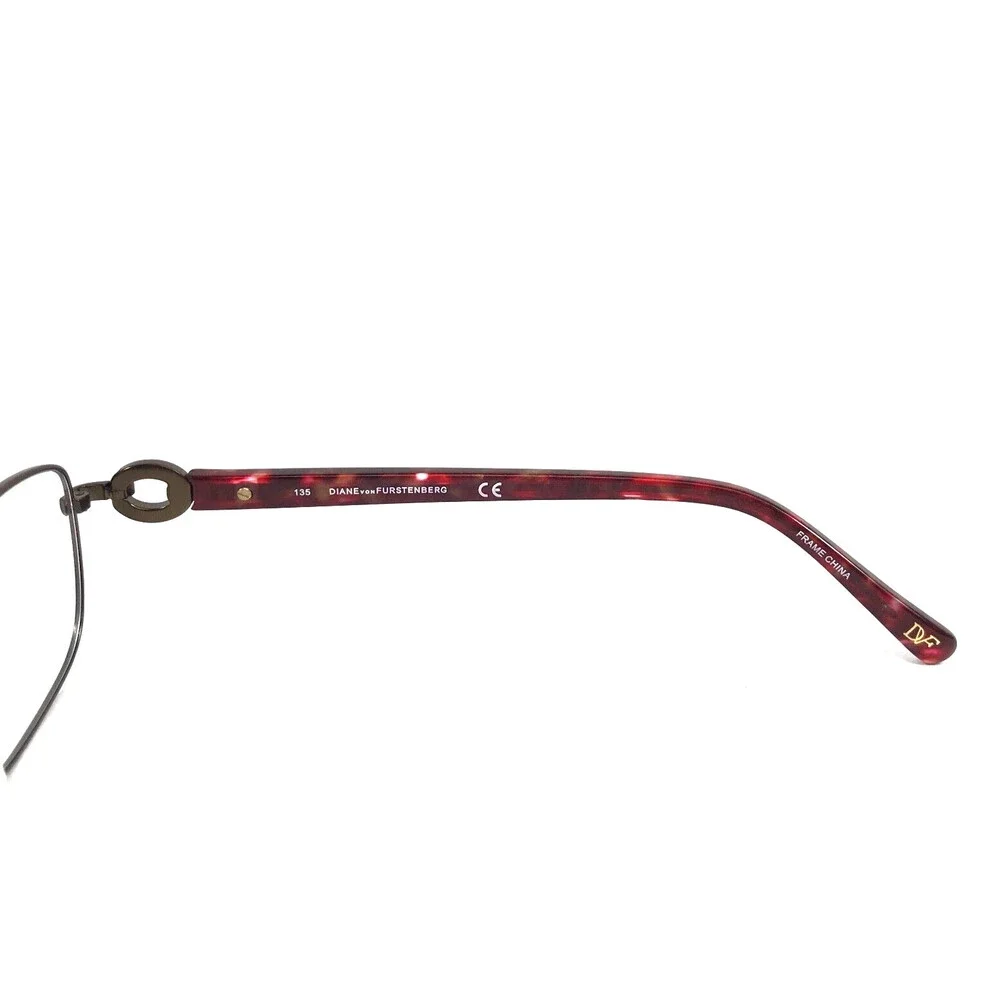 Diane Von Furstenberg Eyeglasses Frames DVF8046 207 Bronze Burgundy 51-16-135